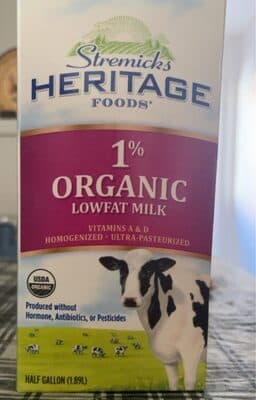 1% Organic Lowfat Milk