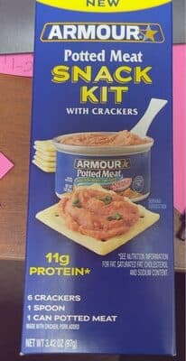 Potted Meat Snack Kit with Crackers