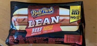 BALL PARK, LEAN BEEF FRANKS