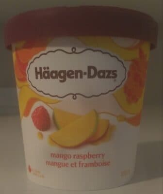 Mango Raspberry Ice Cream