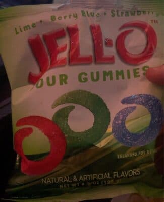 jello sour gummies