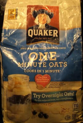 One minute oats