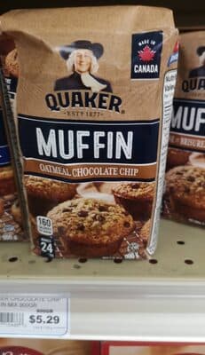 Quaker muffin oatmeal chocolate