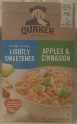 Lightly Sweetened Apples & Cinnamon Instant Oatmeal