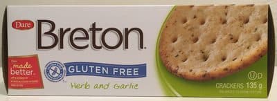 Gluten Free Herb And Garlic Crackers