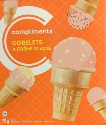 Gobelets crme glace