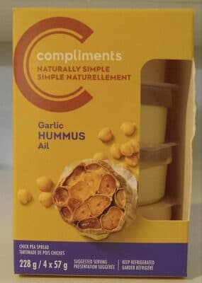 Naturally Simple Garlic Hummus