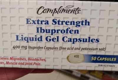 Extra Strength Ibuprofen Liquid Gel Capsules