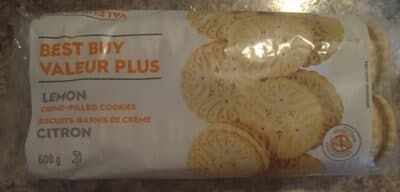 Lemon Creme-Filled Cookies