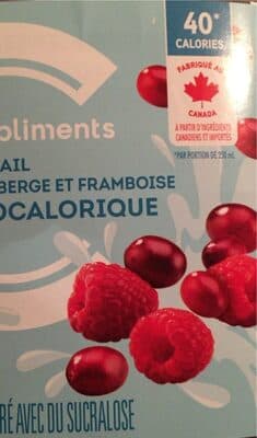 Cocktail canneberge framboise