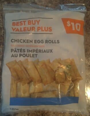 Fully Cooked Chicken Egg Rolls