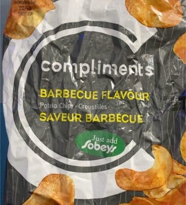 Barbecue flavor potato chips