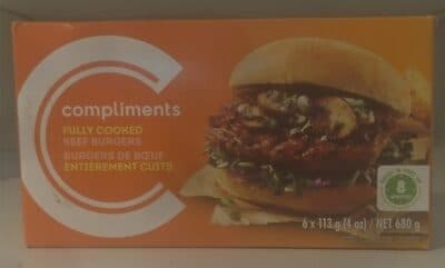 Fully Cooked Beef Burgers