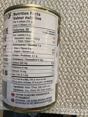Olives Vertes Dnoyautes