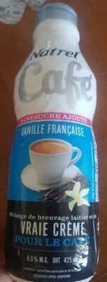 Vraie Crème À La Vanille Pour Le Café