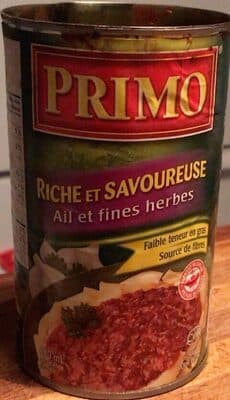 Sauce tomate / Ail et fines herbes