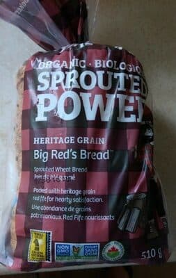 Organic Heritage Grain Sprouted Wheat Big Red's Bread