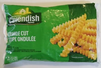Crinkle Cut Frozen Fried Potatoes