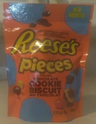 Reeses Pieces with Chocolate Cookie