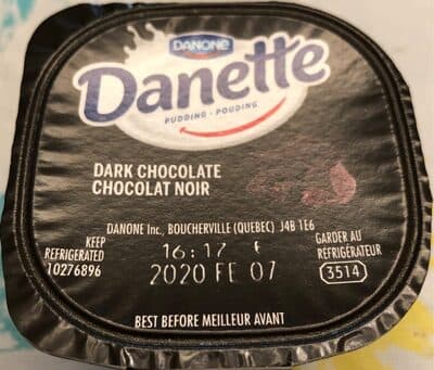 Danette chocolat noir