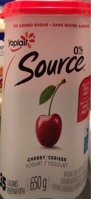 Yogourt source cerise