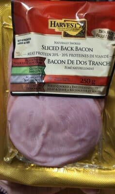 Sliced back bacon
