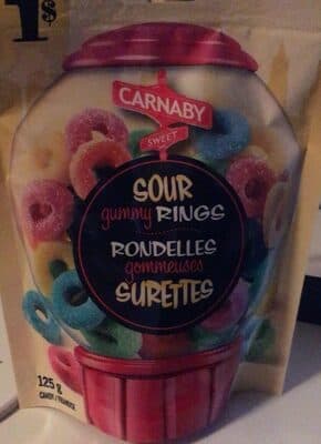 Rondelles gommeuses sucrettes