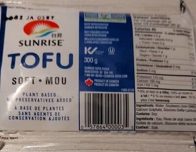 SUNRISE, SOFT TOFU