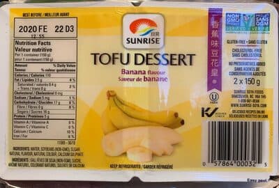 Tofu Dessert Saveur Banane