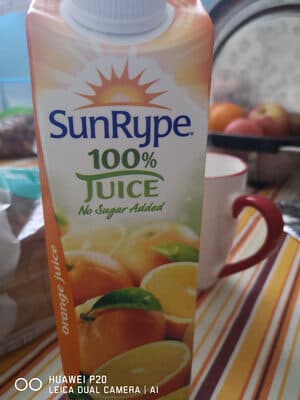 Orange juice 100% juice