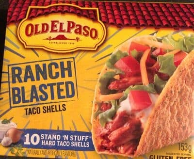 Ranch blasted taco shells