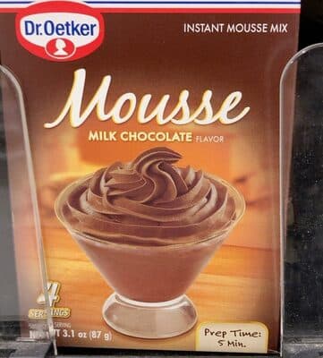 INSTANT MOUSSE MIX, MILK CHOCOLATE