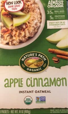 Nature's Path Hot Oatmeal Apple Cinnamon