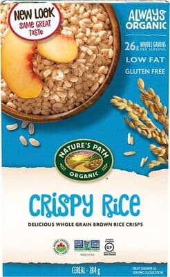 NATURE'S PATH, ORGANIC WHOLE GRAIN BROWN CRISPY RICE CEREAL