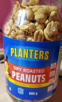Dry roasted peanuts delicately seasoned