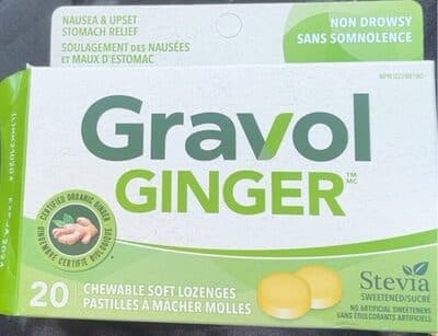 Gravol Ginger Chewable soft lozenges