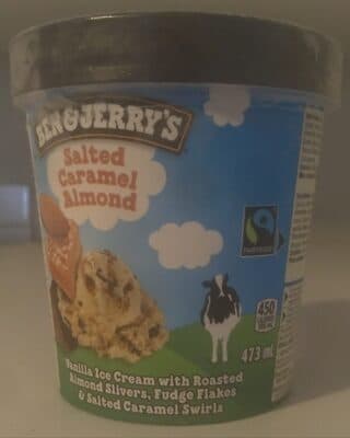 Salted Caramel Almond Ice Cream