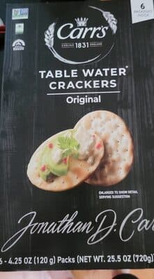 Table water crackers