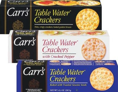 Table Water Cracker Selection