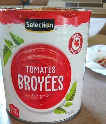 Tomates broyées