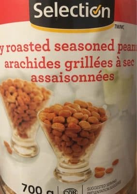 Arachides grillees a sec