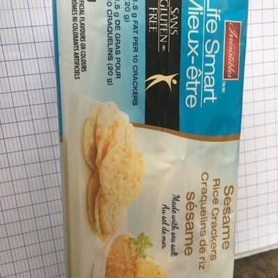 Craquelins de riz cuits au four