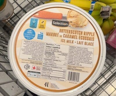 Butterscotch Ripple Ice Milk