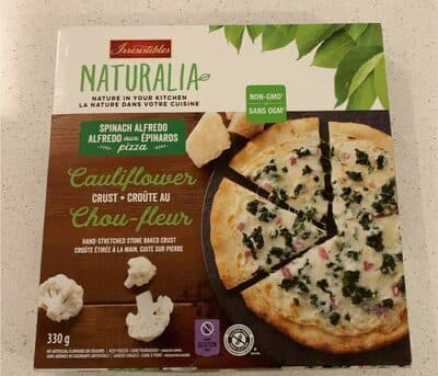 Naturalia Pizza Alfredo aux epinards