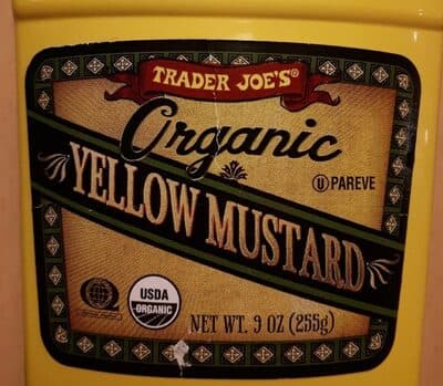 Trader Joe's, Organic Yellow Mustard