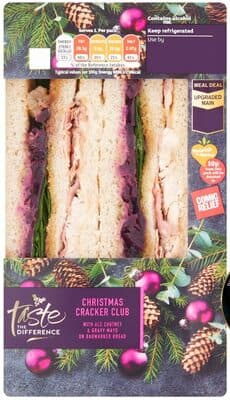 Sainsbury's Christmas Cracker Club Sandwich, Taste the Difference