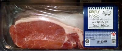 British Thick Cut Unsmoked Back Bacon