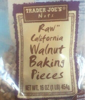 Raw California Walnut Baking Pieces