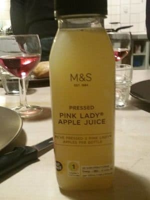 Pink lady Apple juice