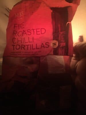 Fire roasted chili tortilla